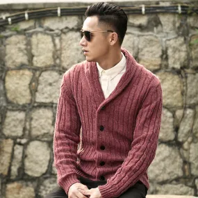 Wool Cardigan With V-Neck