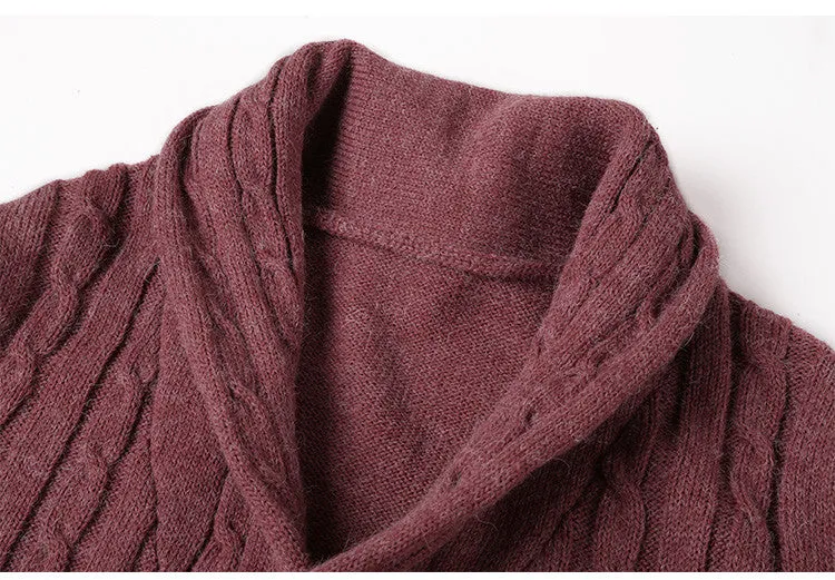 Wool Cardigan With V-Neck