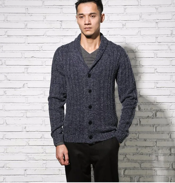 Wool Cardigan With V-Neck