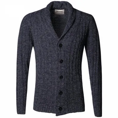 Wool Cardigan With V-Neck