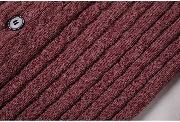 Wool Cardigan With V-Neck