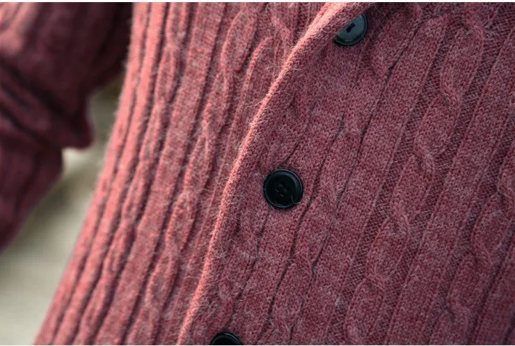 Wool Cardigan With V-Neck